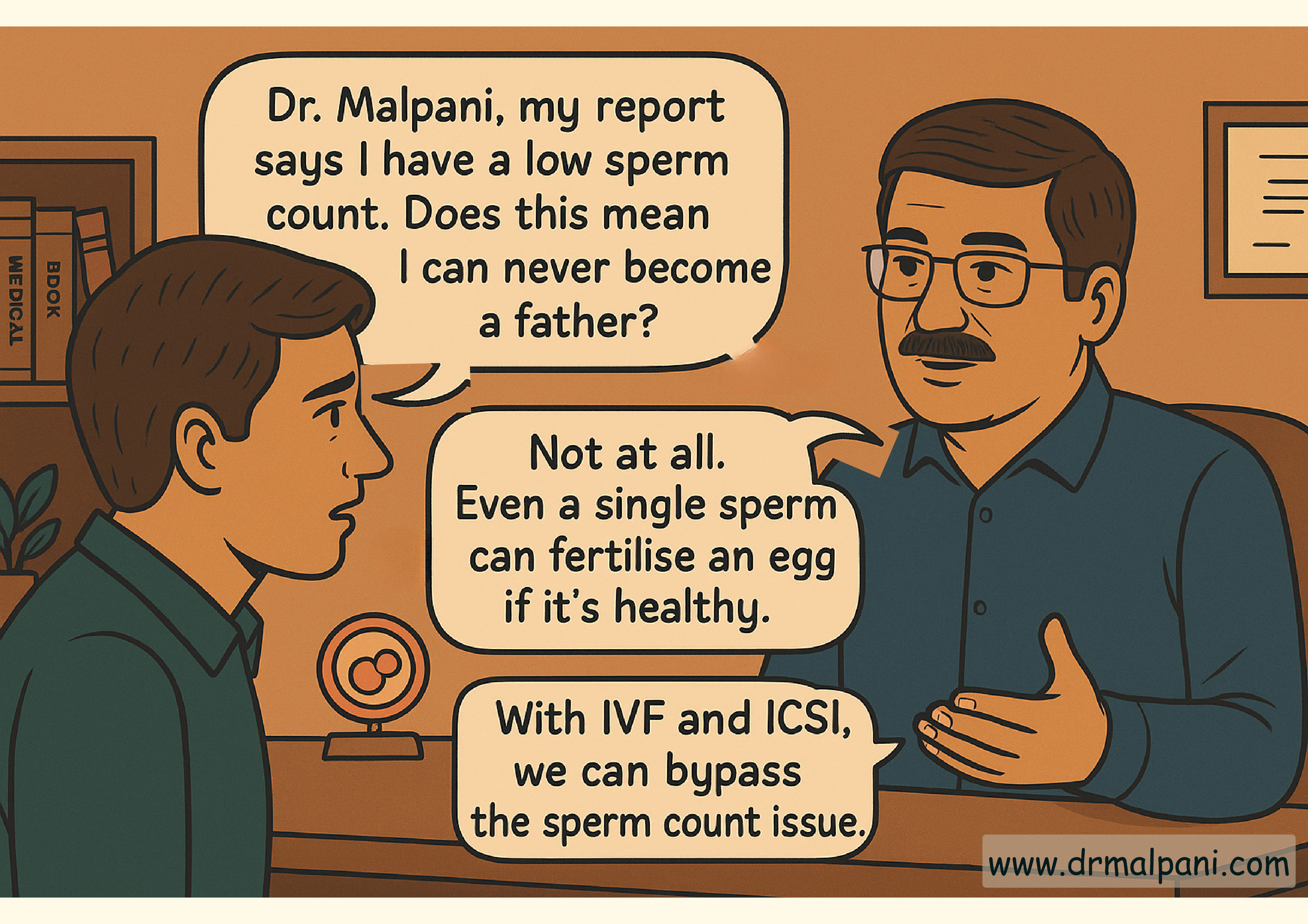 Low sperm count. don't lose hope