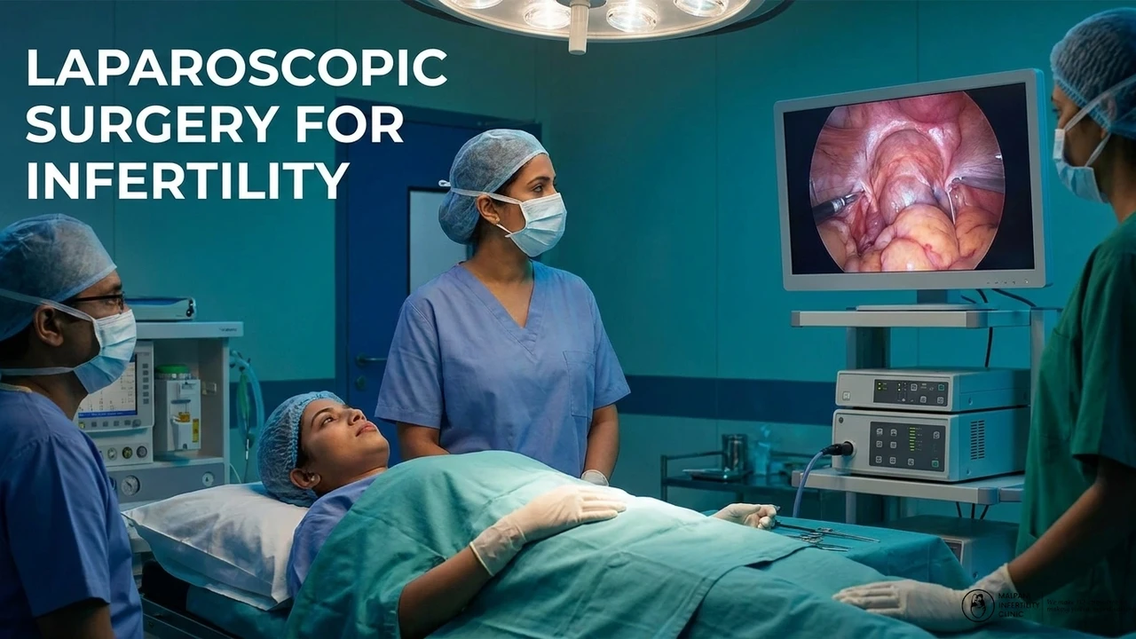 Diagnostic laparoscopy and operative laparoscopic surgery for treating infertility