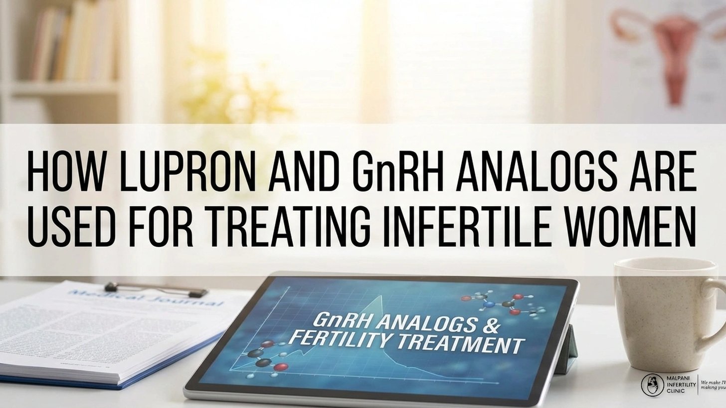 How lupron and GnRH analogs are used for treating infertile women