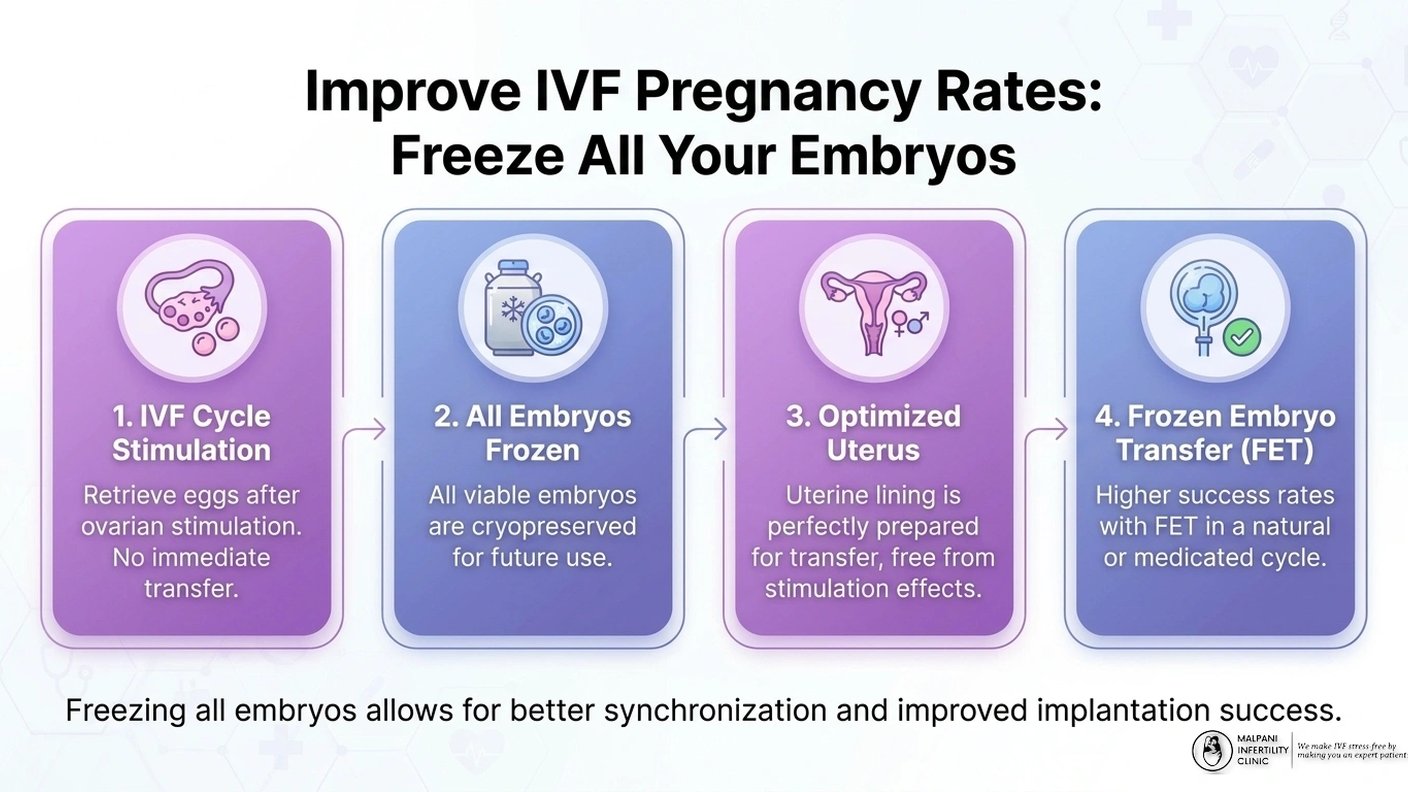 Improve IVF pregnancy rates- Freeze all your Embryos