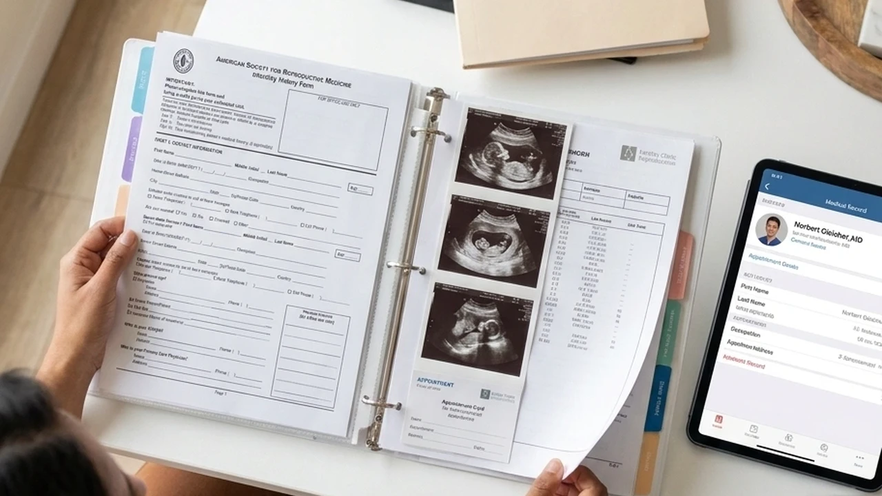 Infertility Record Sheet - a Medical Record of your treatment