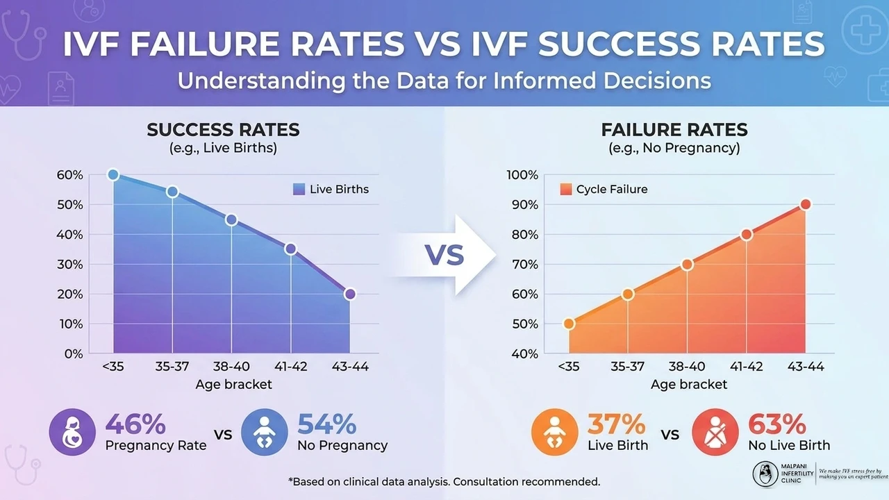 IVF failure rates vs IVF success rates