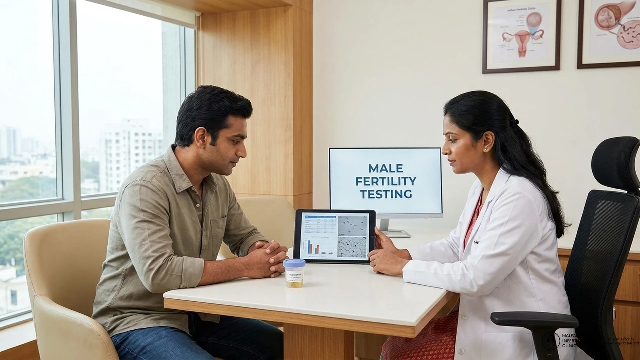 Male Infertility Testing : Semen Analysis , Sperm Counts . Testing the Man's Fertility