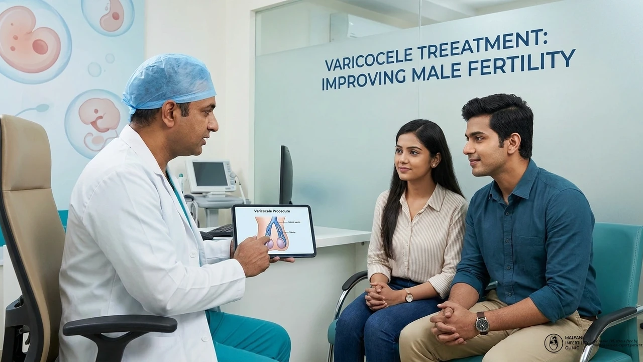 Varicocele : Treatment of Varicocele for Improving Male Fertility !